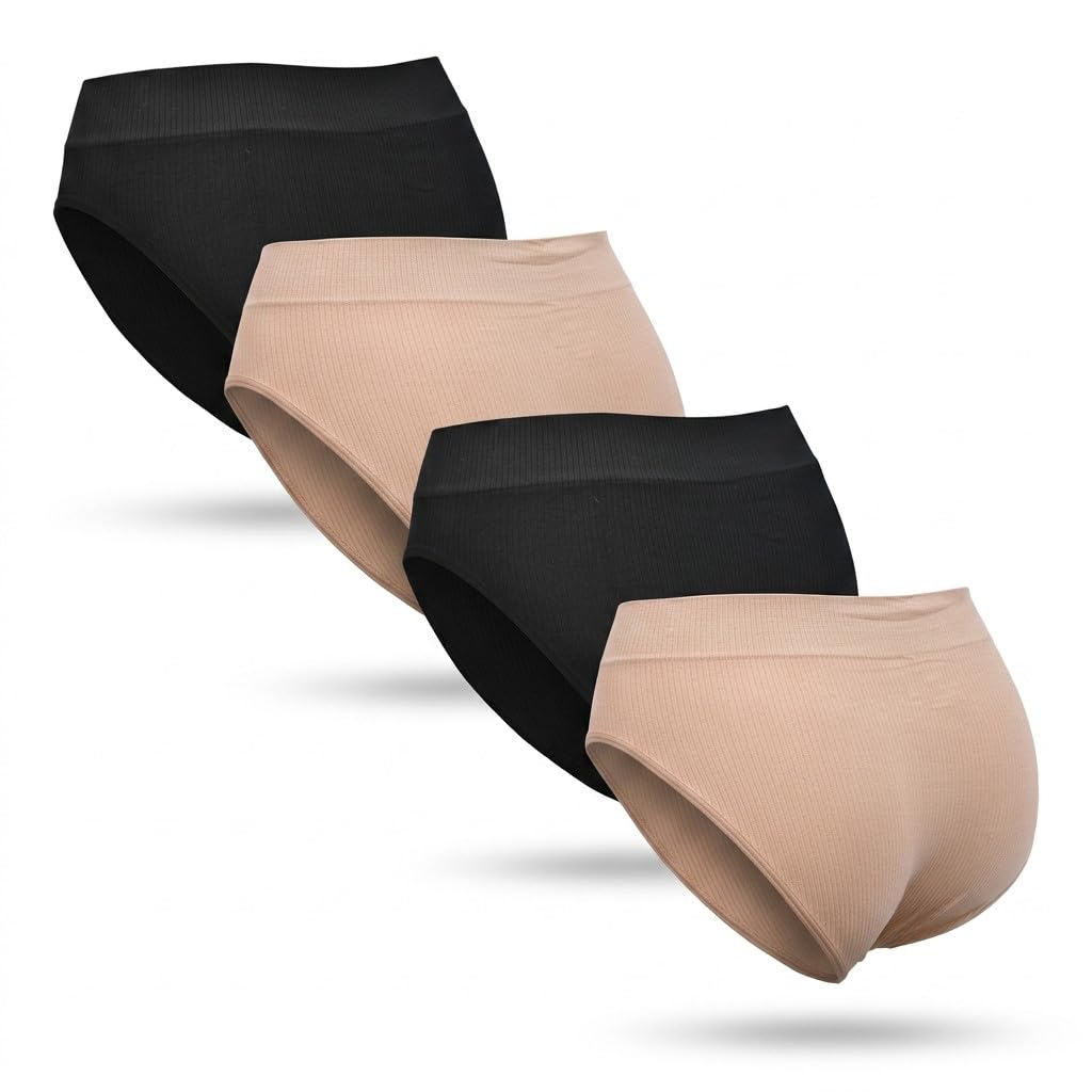OZABI Roxy Bragas Seamless Acanaladas x4 - Negro & Chair