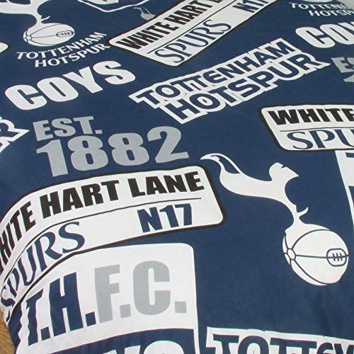 Tottenham Hotspur Patch Single Duvet And Pillow Set (One Size) (Multicoloured)