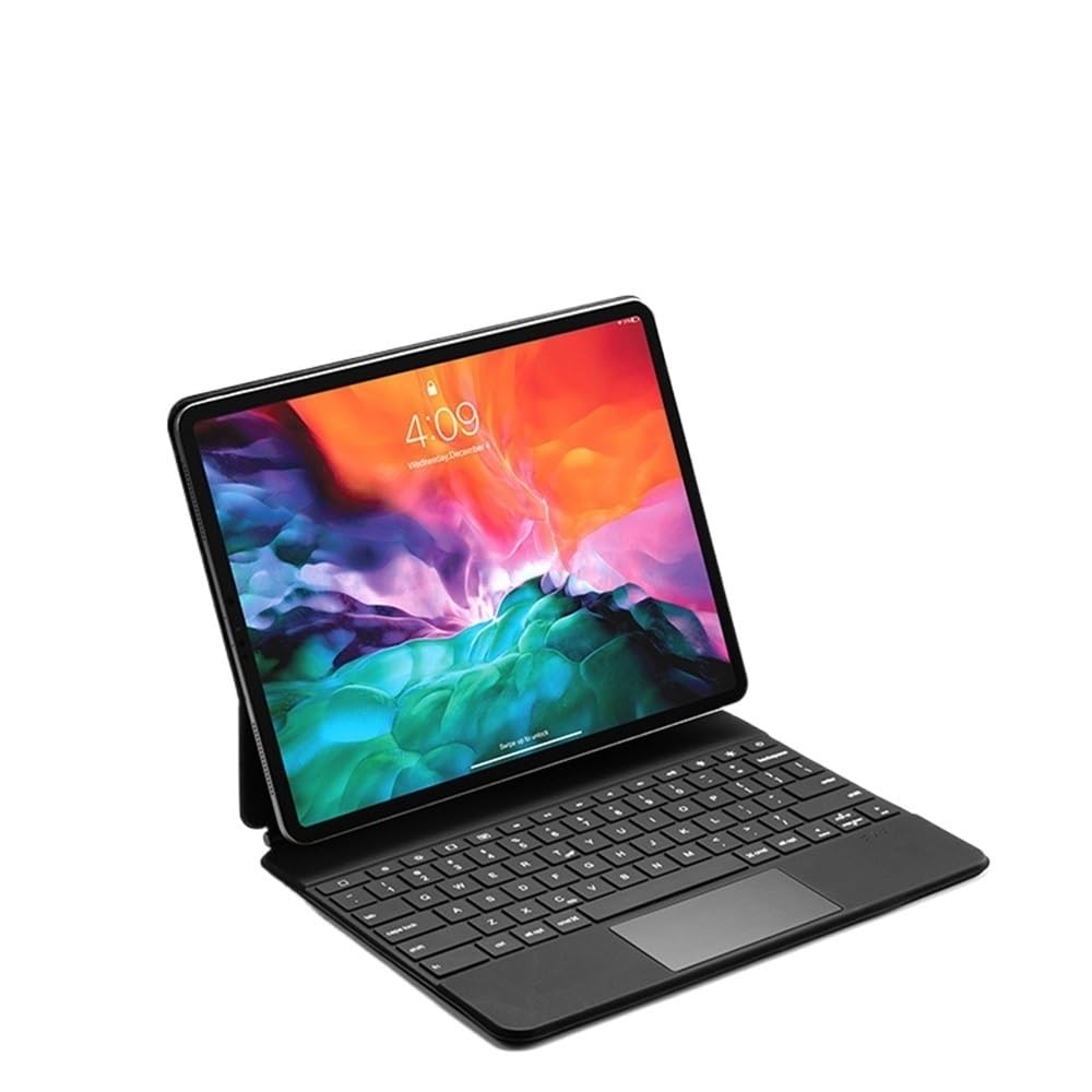 YSJX Cubierta Protectora Ultrafina for Teclado táctil con retroiluminación QWERTY, Adecuada for iPad Pro de 11 Pulgadas, 2020/2021/2022, Universal(Negro)