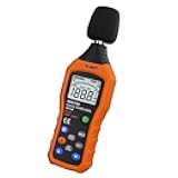 LCD Digital Audio Decibel Meter Sound Level Meter Noise Level Meter Sound Monitor dB Meter Noise Measurement Measuring 30 dB to 130 dB A/C Mode (Batteries Not Include)