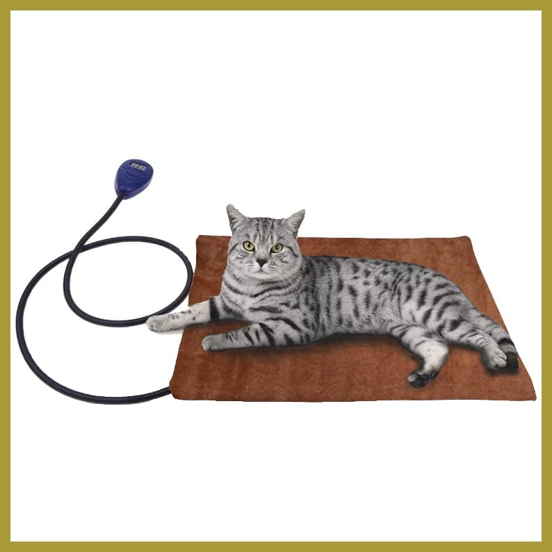 Pet Heating Pad for Dogs Cats with Timer, Emperature Adjustable Pet Bed Warmer Blanket Mat Auto Power-Off