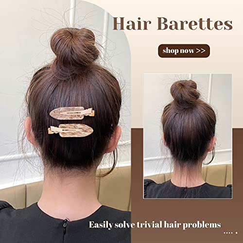 Cptots 12Pcs No Bend Hair Clips No Crease Hair Clips Creaseless Hair Clips No Dent Hair Clip For Makeup Applications Acrylic Resin Flat Hair Clips For Styling Fashion Hair Barrettes For Women With Thick Thin Hair #TOP2
