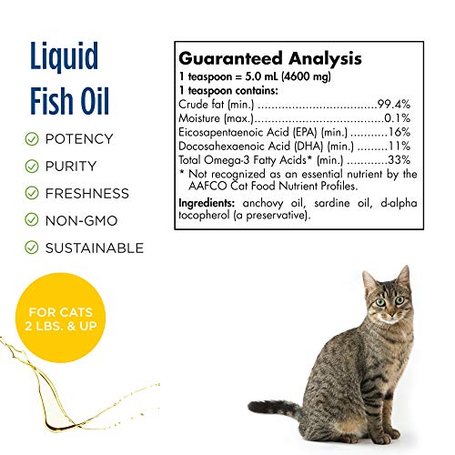 Nordic Naturals Omega-3 Cat, Unflavored - 2 oz - 304 mg Omega-3 Per One mL - Fish Oil for Cats with EPA & DHA - Promotes… - Image 6