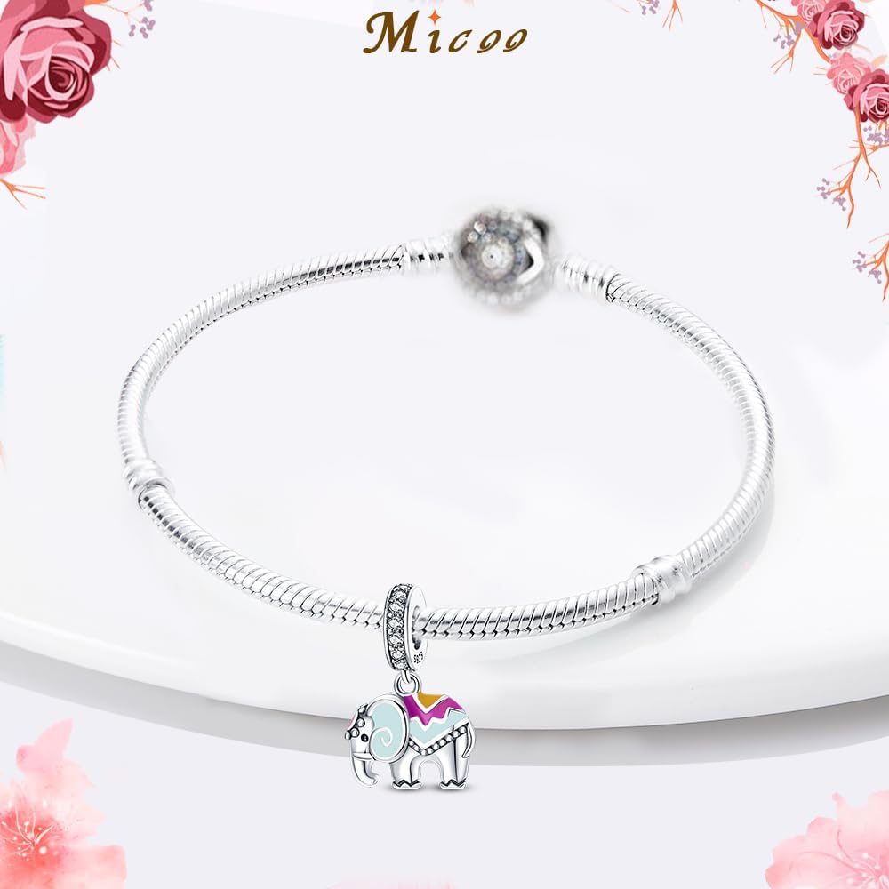 MICOO 925 Sterling Silver Charms for Bracelets and Necklace,Butterfly Music Dangle Pendants Beads Charms Jewelry Gift for Women,Fit Pandora European Bracelets - Image 3