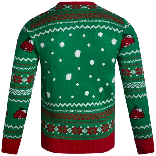 Peanuts Snoopy Mens Ugly Christmas Sweater Long Sleeve Crewneck - Image 5