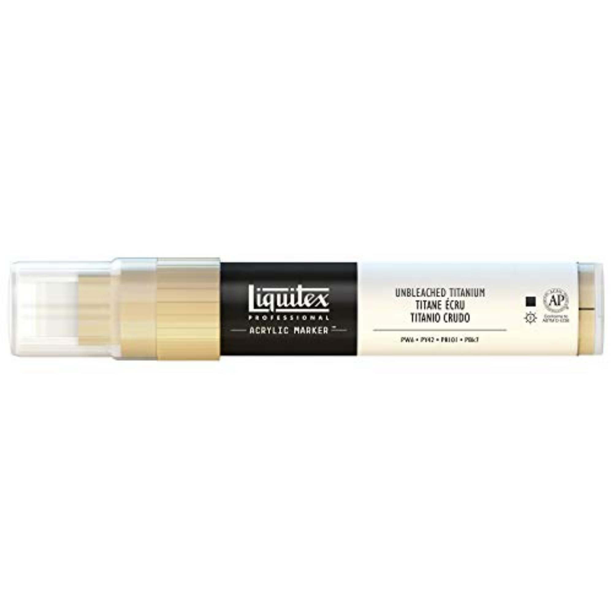 Liquitex Professional Paint Marker with 8-15 mm Wide Nib - Unbleached Titanium