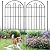 26 Pack Decorative Garden Fence, 26in x28ft Arched No Dig Animal Barrier Fence for Dog Rabbit, Rustproof Metal Ground Stake Border Fencing Panel for Outdoor Yard Patio Decor