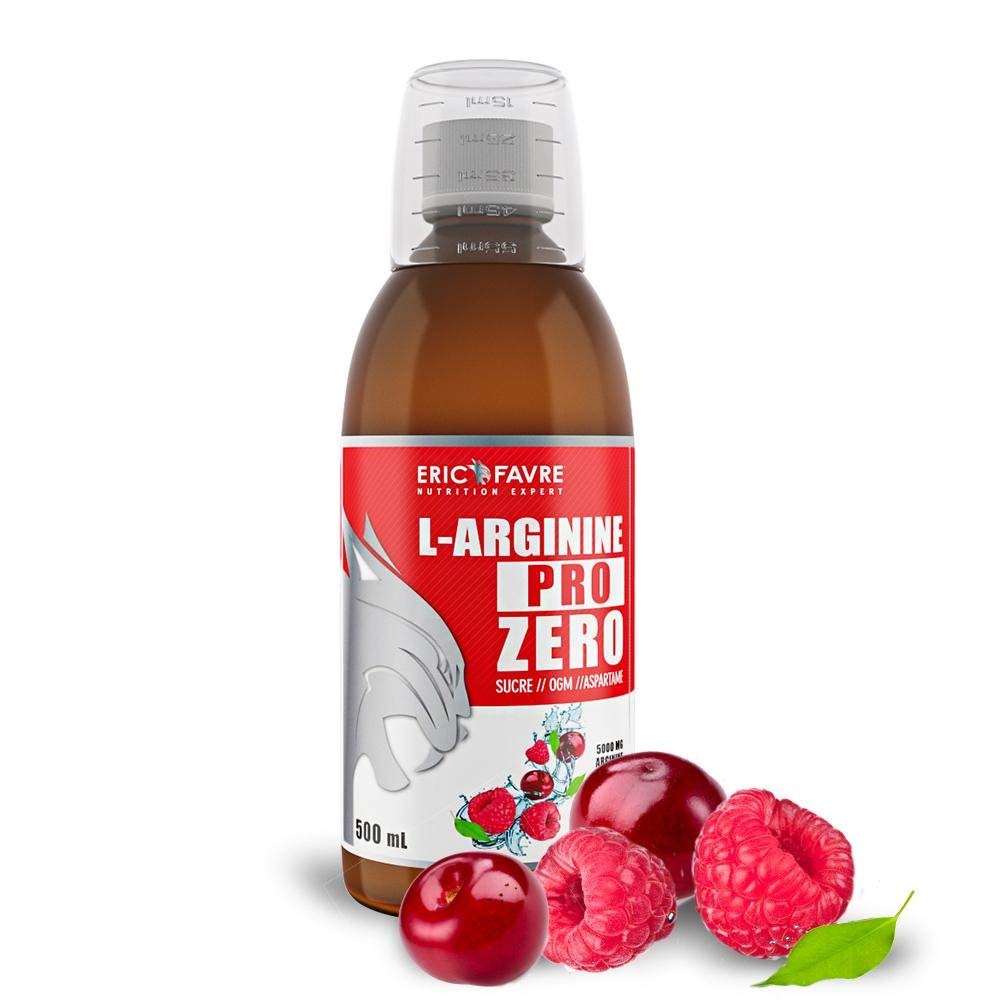 L-ARGININE PRO ZERO - L Arginine Musculation Vegan liquide 500 ml - L-Arginine 100% pure, efforts intenses et récupération - Laboratoire Français Eric Favre - Fruits Rouges