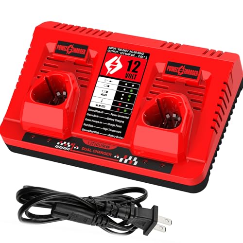 Chargeur Milwaukee 12V double fente ANTRobut pour éviter les pannes de batterie sur vos chantiers