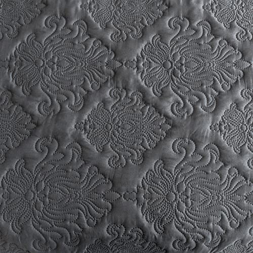 Quiltina King Size Quilt Set Bicolor Bedspreads, Lightweight Soft Summer Microfiber Coverlets, Modern Style Flower Pattern Bedding Set For All Season - 3 Piece (1 Quilt, 2 Pillow Shams) #TOP5