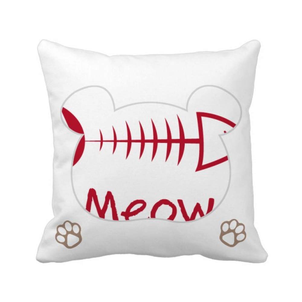 Housse de coussin carrée motif os de poisson pour une ambiance scandinave cosy
