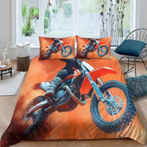 Housse de couette motocross 3D effet super doux en microfibre premium - 4