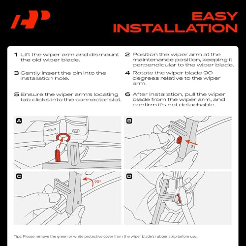 A-Premium 26" + 18" Windshield Wiper Blades Compatible with BMW by A-Premium - Used condition - Image 8