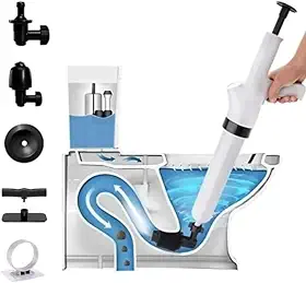 Bomba Manual Desentupidor Vaso Sanitário, Pressão, Multiuso, Pias, Ralos