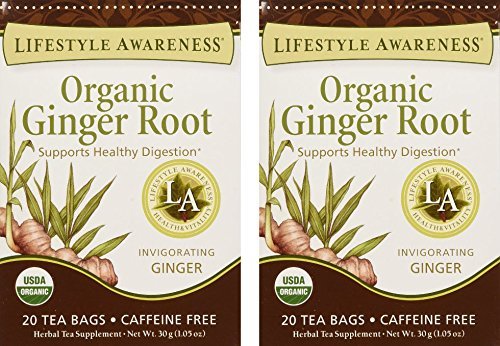 Lifestyle Awareness, Ginger Root Tea, Organic, 20 Count / 2 PackUSDA Organic