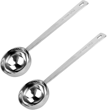 Stainless Steel Coffee Scoop, Kmeivol 2 Tablespoon Measuring Spoon Coffee Scoop, 30ml Metal Long Handled Spoons Coffee Measuring Spoons, Set of 2