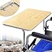 Removable Wheelchair Lap Tray Wood Wheelchair Tray Wheelchair Table for Eating Reading Writing Solid and Durable Wood Wheelchair Lap Tray