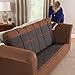 Link Shades Anti-Slip Sofa Protector | Water Resistant Microsuede Slipcover | Stay-Put Straps | Cover Protects Couches from Dogs & Other Pets (Sofa, up to 72