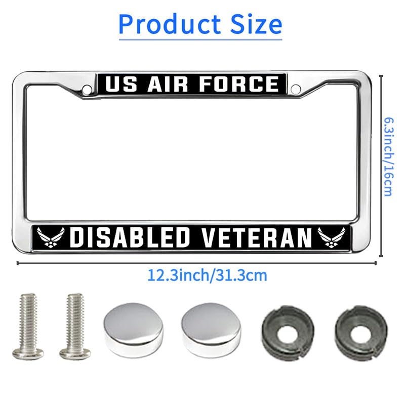 Image of Veteran Army Hero Easy Installation License Plate Frame US Army Faith License Plate Frame for Family Members