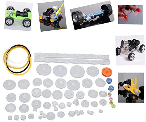 Miniatura 8 de Othmro Engranaje de plástico 24 dientes 0.5 módulo polea cinturón eje robot motor gusano corona mano DIY coche juguete kit Hobby 242A surtido