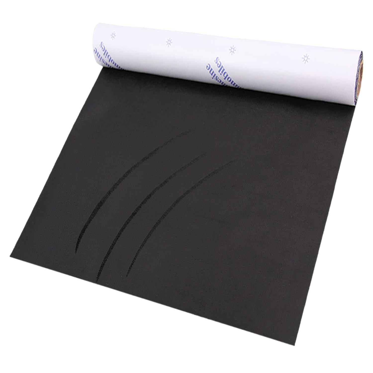 HKC Selbstklebender Mikrofaserstoff – Wildlederimitat, 42 X 150 Cm, Dehnbar, Für Auto-Innenraum Und Schubladen, Schwarz