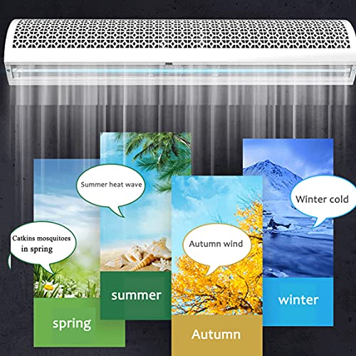 Luchtgordijn Luchtgordijn Voor Binnen Commercieel Geluidsarm Natuurlijke Wind Verstelbare Windrichting Roestvrij Metalen… - Image 6