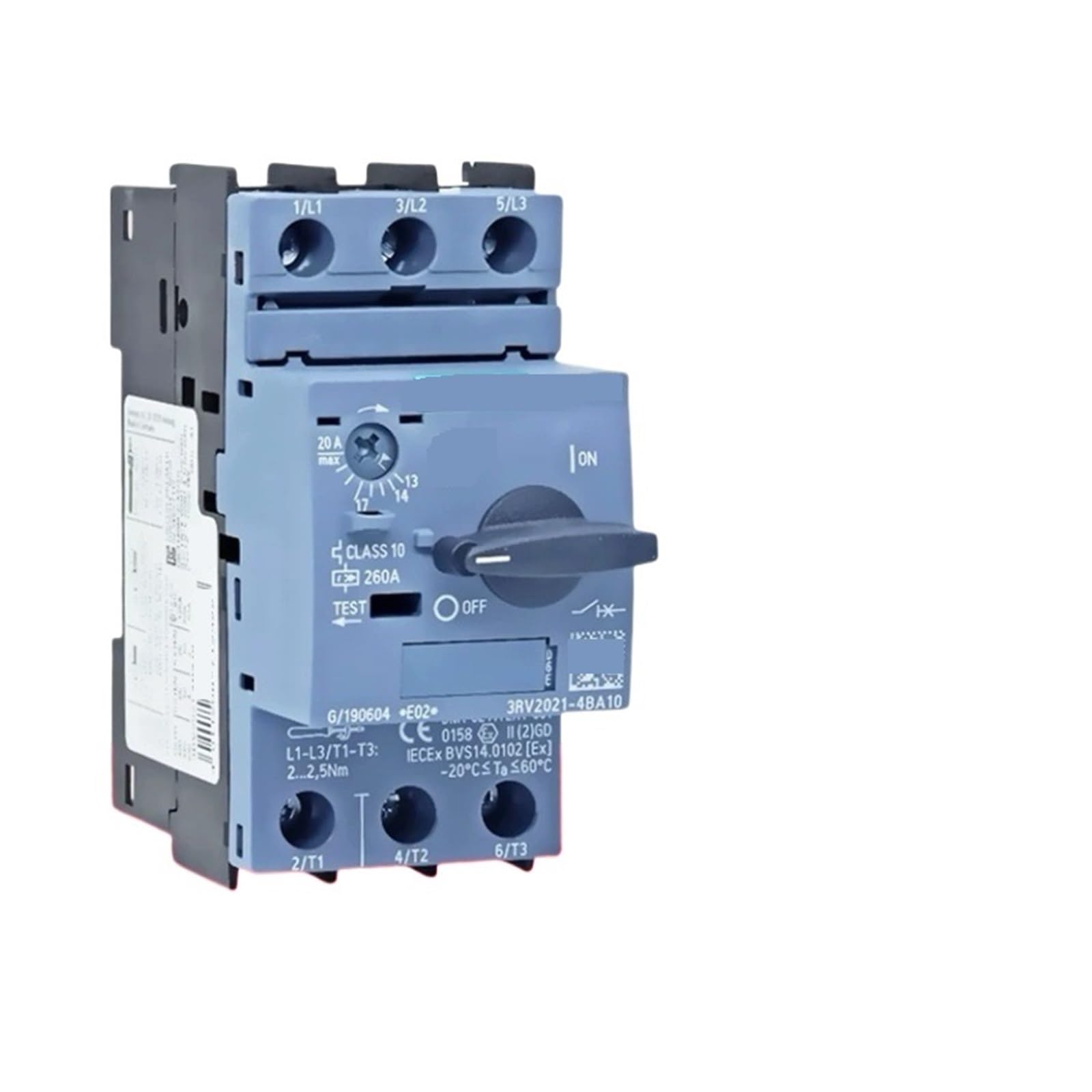 Disjoncteur de protection moteur 3RV2021-4AA10 pour tableau electrique triphase