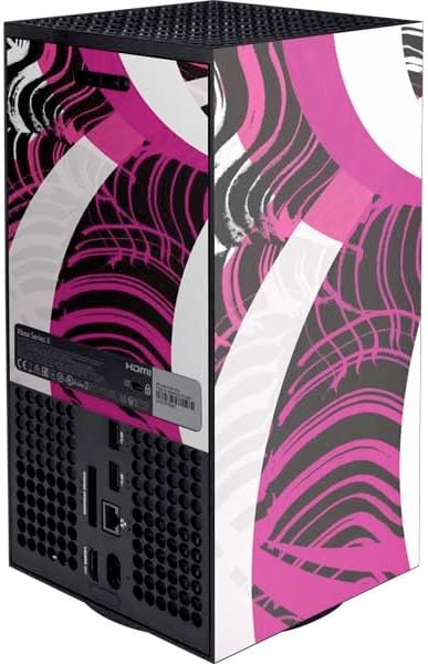 Skinit Decal Gaming Skin Compatible with Xbox Series X Digital Edition Console - Pink and White Hipster Design
