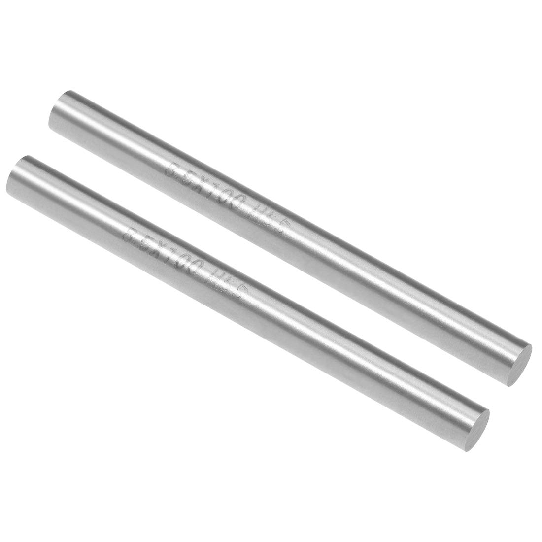 sourcing map Lot de 2 tiges rondes en acier HSS de 8,5 mm, 100 mm de long, pour arbre d'engrenage, tours, aléseuse, axe miniature, goupille cylindrique, outil de bricolage