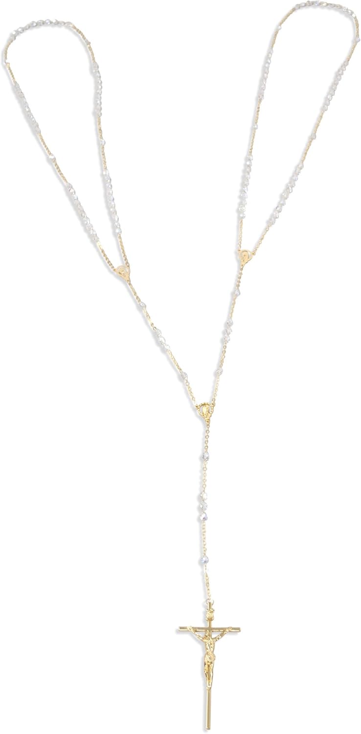 Venerare Catholic Crystal Wedding Rosary - Image 8