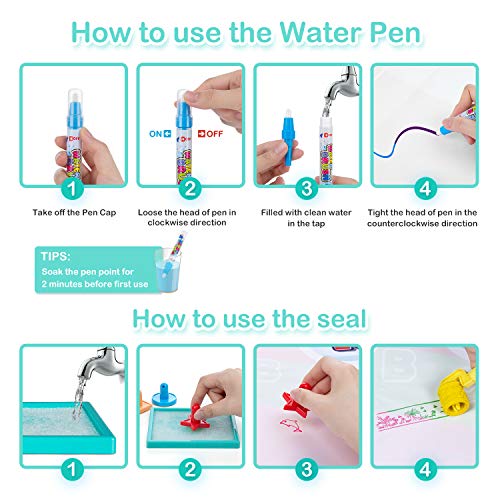 image for Obuby Water Magic Drawing Mat Kids 47x35 Inches Doodle Gifts Color Dra