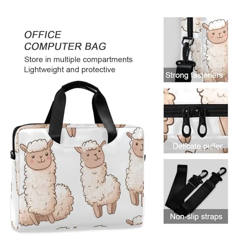 Funda para laptop ALAZA con diseño de llama y oveja miniatura 5