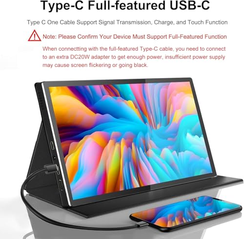Image of wisecoco Portable Monitor 9 inch 2K 2560 * 1600 IPS Touch Screen 73% NTSC USB C HDMI Secondary External Computer Laptop LCD Monitor for MacBook Pro Air PC Laptop Phone Xbox PS5