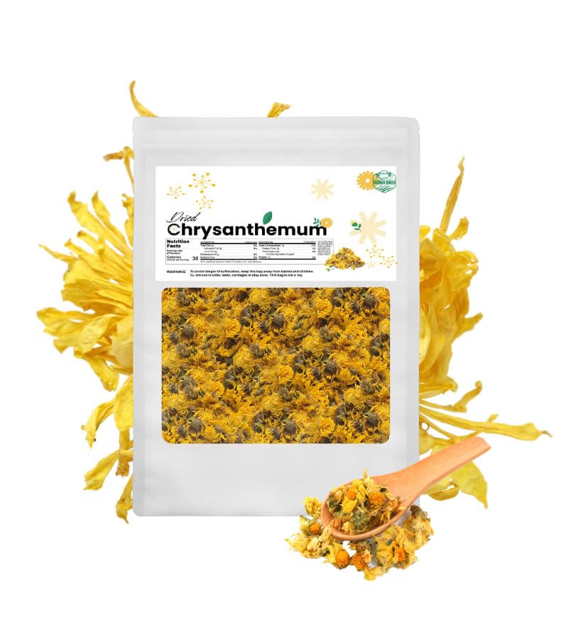 Farmer Queen Premium Qualified Dried Golden Chrysanthemum Flower Herbal 