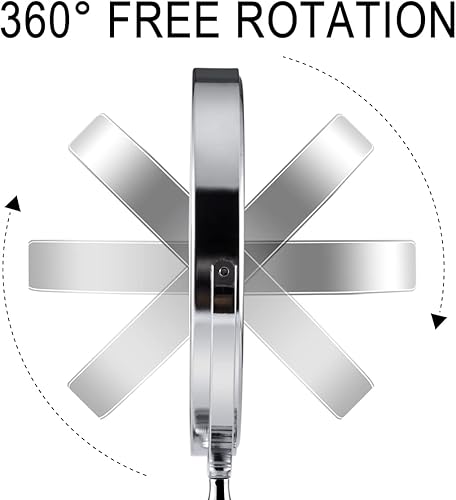 Miniatura 5 de Espejo de escritorio de pie para maquillaje, espejo de mesa de 8 pulgadas, 1X5X, espejo de mesa de doble cara
