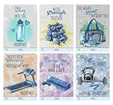 Silly Goose Gifts Workout Gym Weight Training Themed Valentines Day Card for Kids School Classroom Exchange (Set of 24)