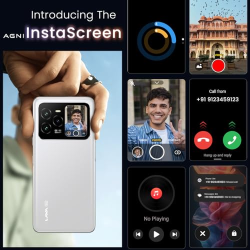 Lava Agni 3 5G (Heather Glass, 8GB+128GB) | India's 1st Dual AMOLED | Dimensity 7300X | 50MP Triple AI Camera | 66W Fast Charge,5000 mAh Battery |... - Image 2