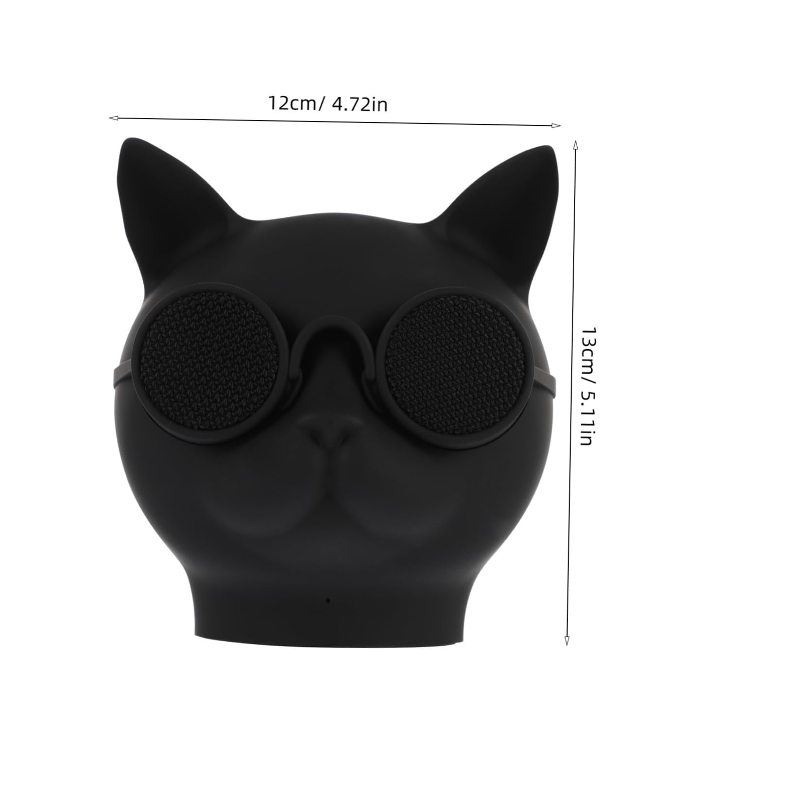 NUOBESTY Mini Haut-Parleur sans Fil Chat Pliable, Appareil Pratique pour Extérieur Et Bureau, Connexion USB Rapide, Noir, Portable pour Voyages Et Loisirs