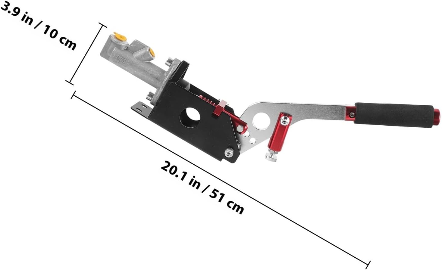 Universal Hydraulic Handbrake Lever for Car and Bicycle Easy to Operate Parking Brake Handle for Vehicle Modification and Racing Drift Random Color