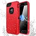 iPhone 7 Plus/8 Plus Shockproof Case,AICase [Heavy Duty] [Full Body] Built-in Screen Protector Water-Resistance Cover for Apple iPhone 8 Plus/7 Plus/6 Plus/6s Plus (Black+Red)