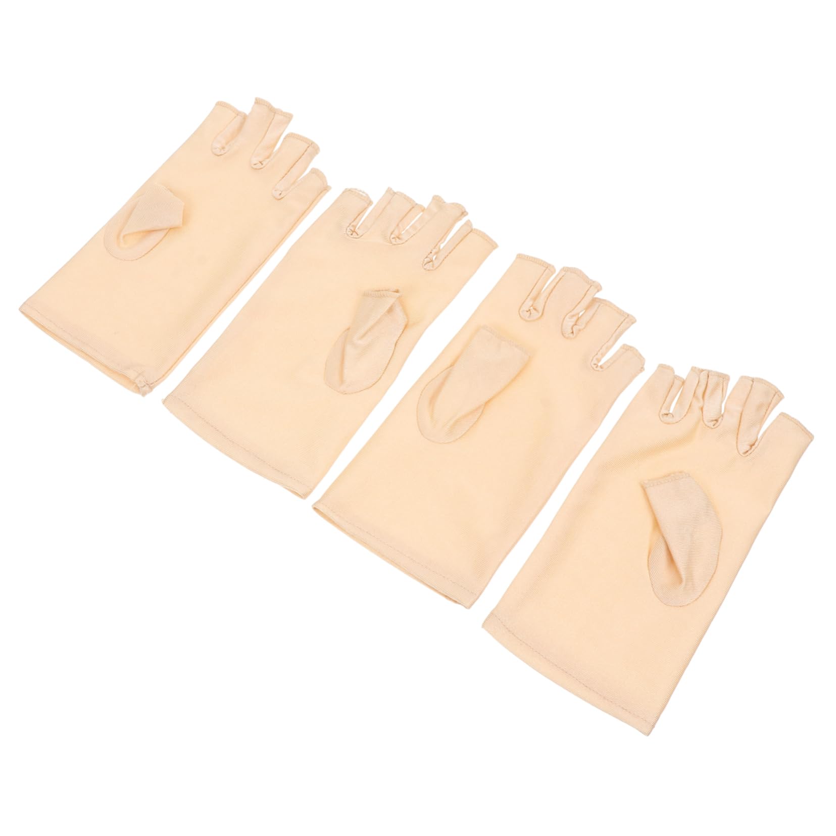 Didiseaon Sports Half Finger Gloves 2 Pairs Breathable Touch Screen Gloves for Cycling Outdoor Fitness Nail Art