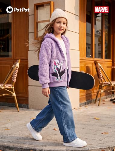 Image of Disney Girl /Boy Fleece Jacket Zipper Sherpa Fuzzy Hoodie Winter Coat 2-13Y