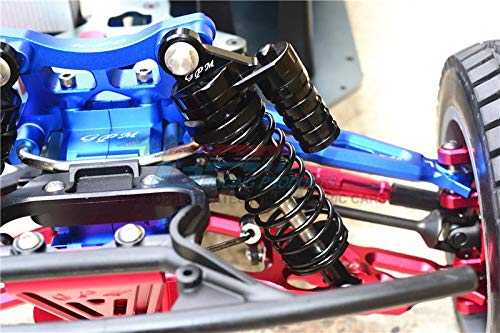 Aluminum Front L-Shape Shocks (132mm) For LOSI 1:6 4WD Super Baja Rey LOS05013 / Super Baja Rey 2.0 LOS05021 Upgrades - Gray Silver