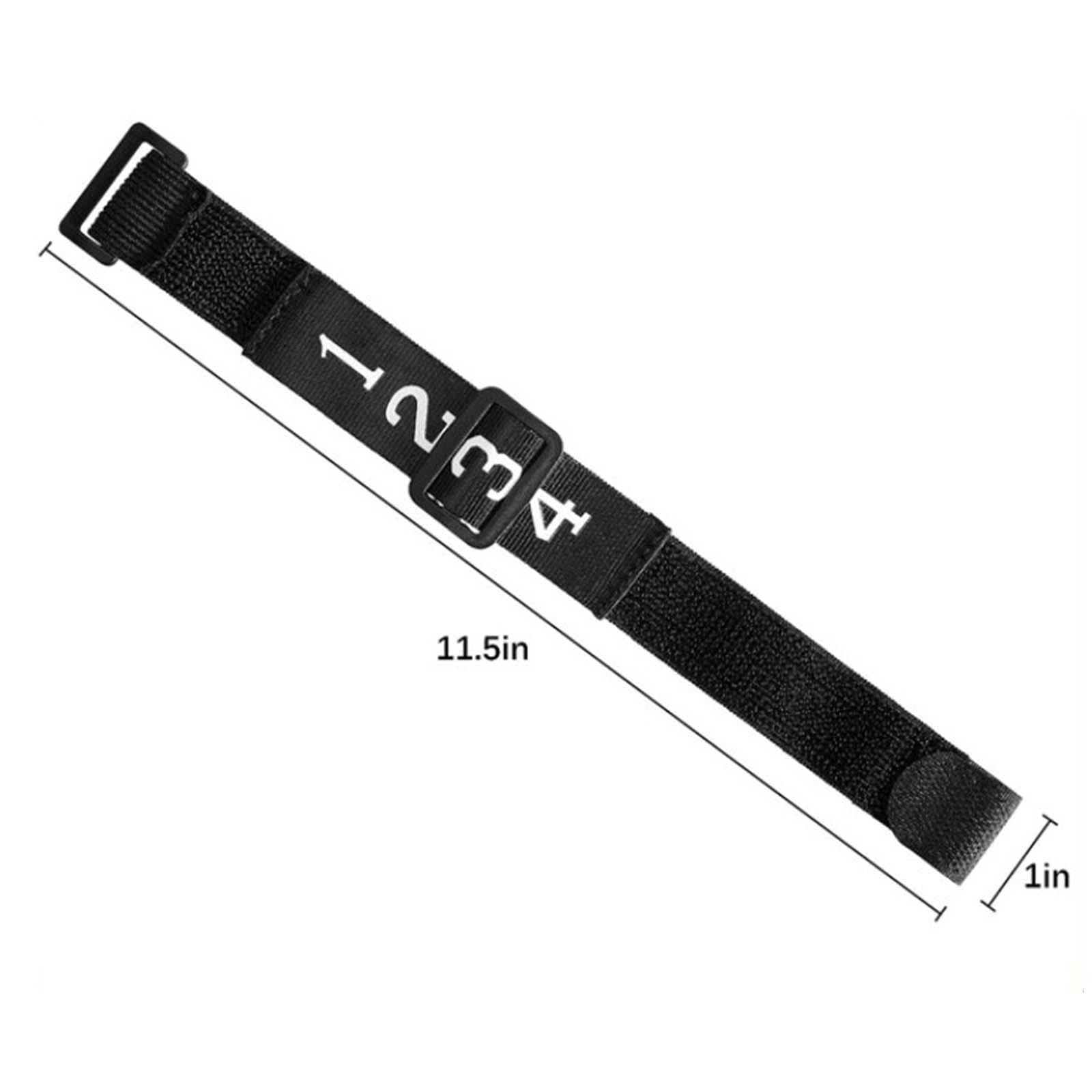 kowaku 3X Football Numbered Wrist Down Indicator, Football Referee Gear Adjustable Wristband Referee Accessories for Referee Officials