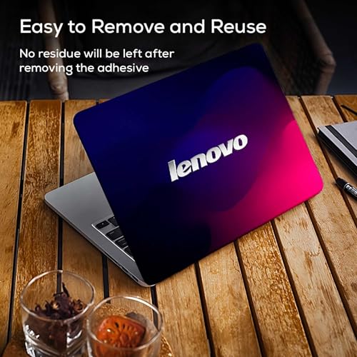 Image of Pattern L12 Top+Wrist Pad Vinyl Laptop Skin /Sticker /Cover for 13 to 13.3 Inches Laptops Laminated-Removable-HD Quality Compatible for Lenovo (13x9.2 Inches)
