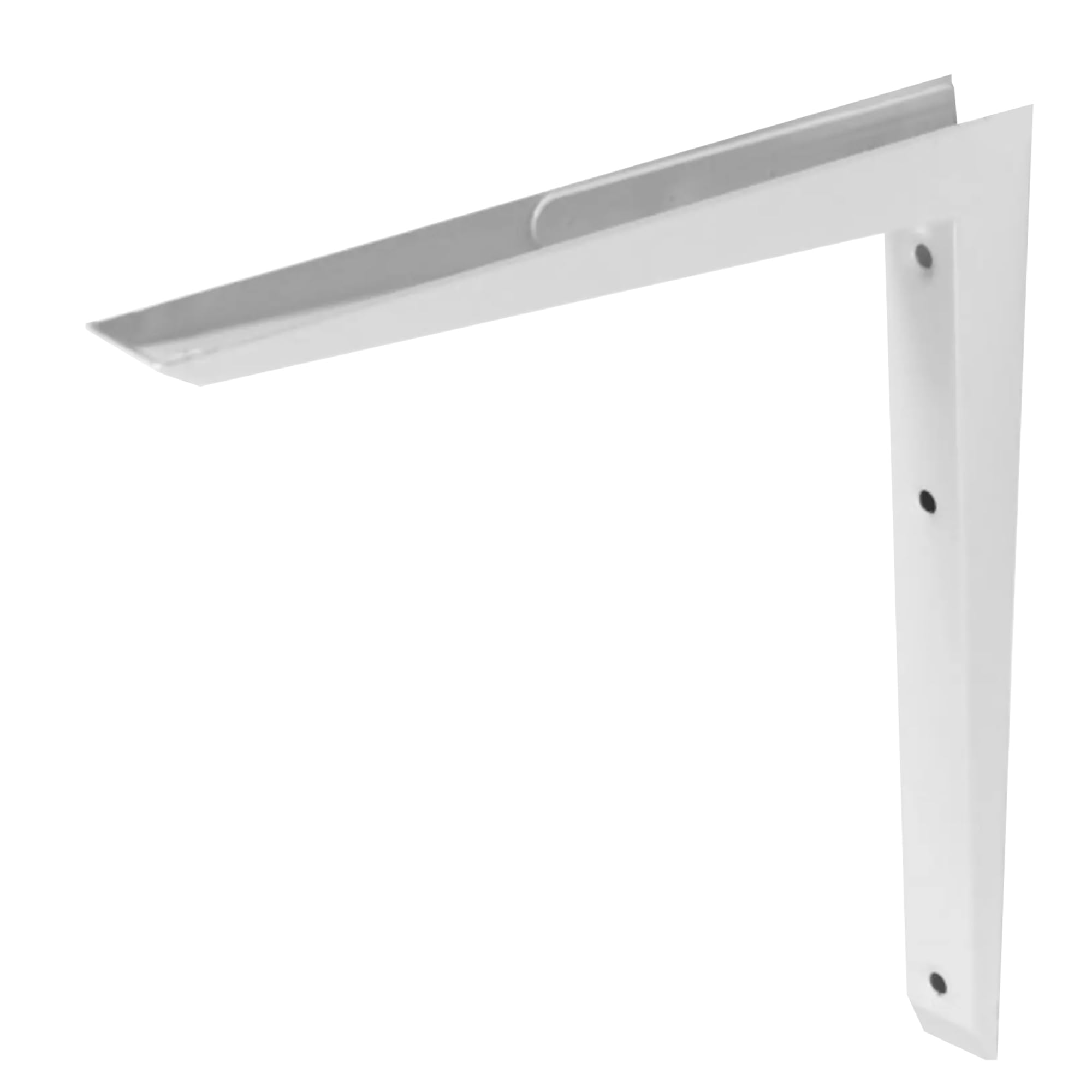 Dekton Silver Mitred Shelf Bracket, Powder Coated, Size: 8"X8"-Heavy Duty Shelf Brackets| Wall Brackets For Shelves| Stainless Steel Triangle| Shelf Support With Screws For Living Room Bedroom Garage