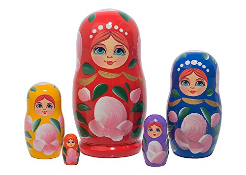 Rainbow Russian Nesting Doll 5pc./4