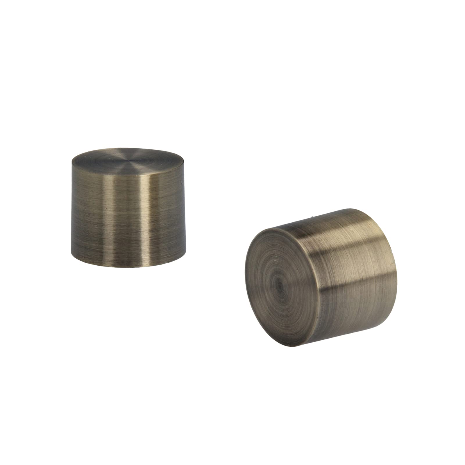 Kit Bastone per Tende in metallo 25/19mm Ottone Antico Montaggio a Muro 240 cm Zoya