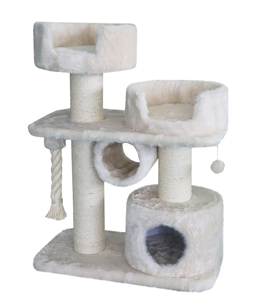Nobby Kratzbaum Ancona griffoir solide et niche en peluche pour grand chat