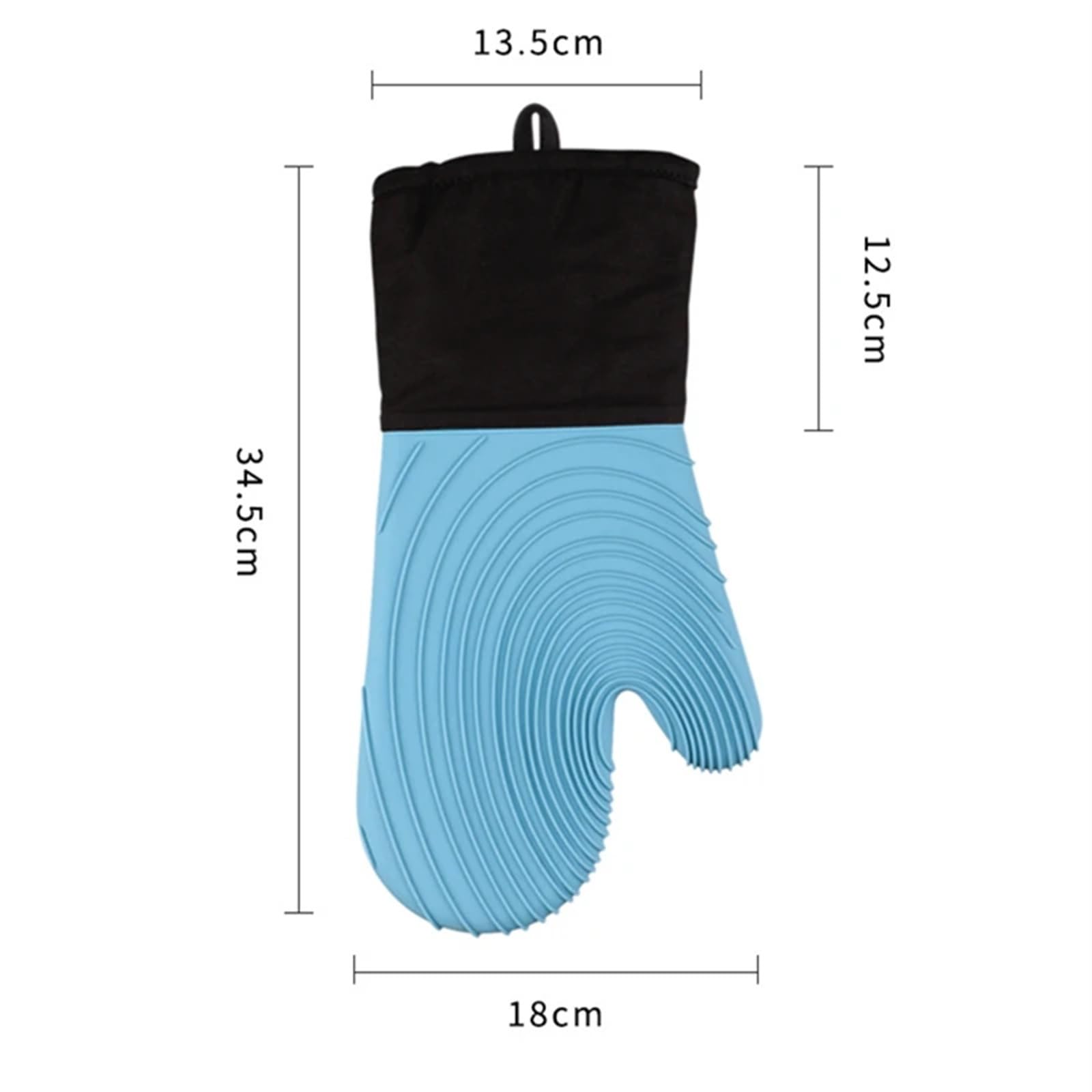 Manoplas Para Horno 1 par de manoplas de silicona for horno y microondas, juego de manoplas de cocina for barbacoa, cocinar, hornear, guantes resistentes al calor for olla de cocina Para Horno(Gray)